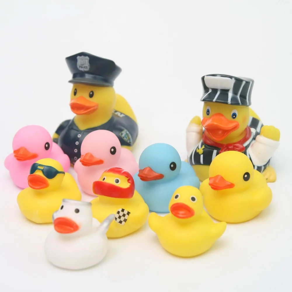 10 pcs Small Baby Kids Squeaky alguazil/stripe Rubber Ducks big Bath Toys Bathe Room Water Fun Game Playing Boys Toys Children 10 pcs Small Baby Kids Squeaky alguazil/stripe Rubber Ducks big Bath Toys Bathe Room Water Fun Game Playing Boys Toys Children