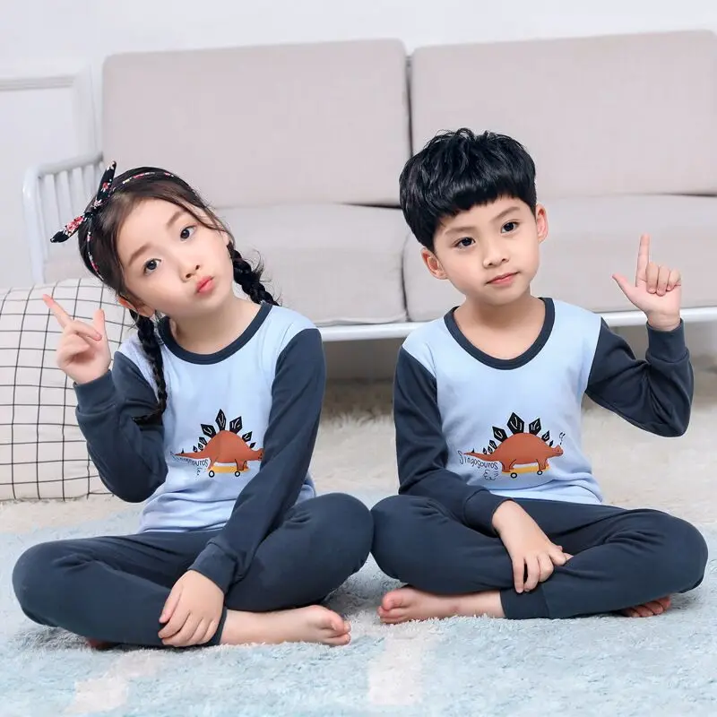 

Autumn Girls Pajamas Set Cotton Boys Girls Sleepwear Winter Pyjamas Kids Children Baby Girls Clothes Full Sleeve Pijamas 2-14Y