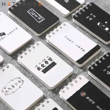 

Hethrone Funny Text Loose Leaf Notebook Spiral Rollover coil Portable Handy notebook For School Office Pocket notepad