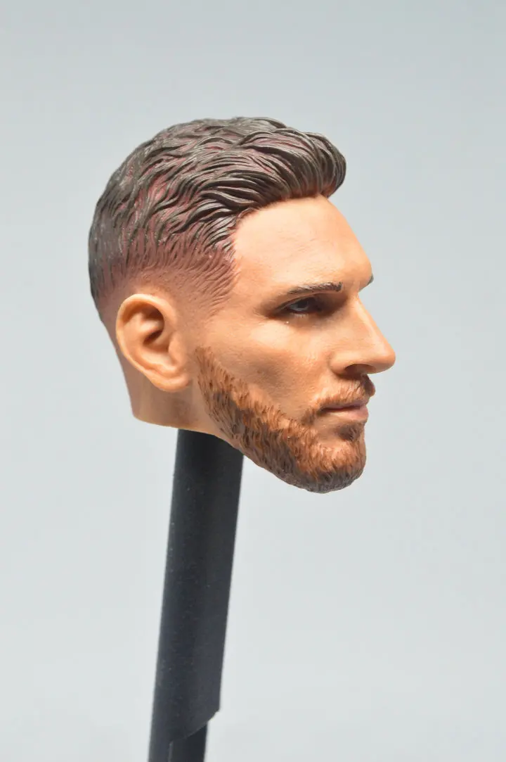 1/6 Scale Lionel Messi Head Sculpt Football Star for 12" Action Figure 