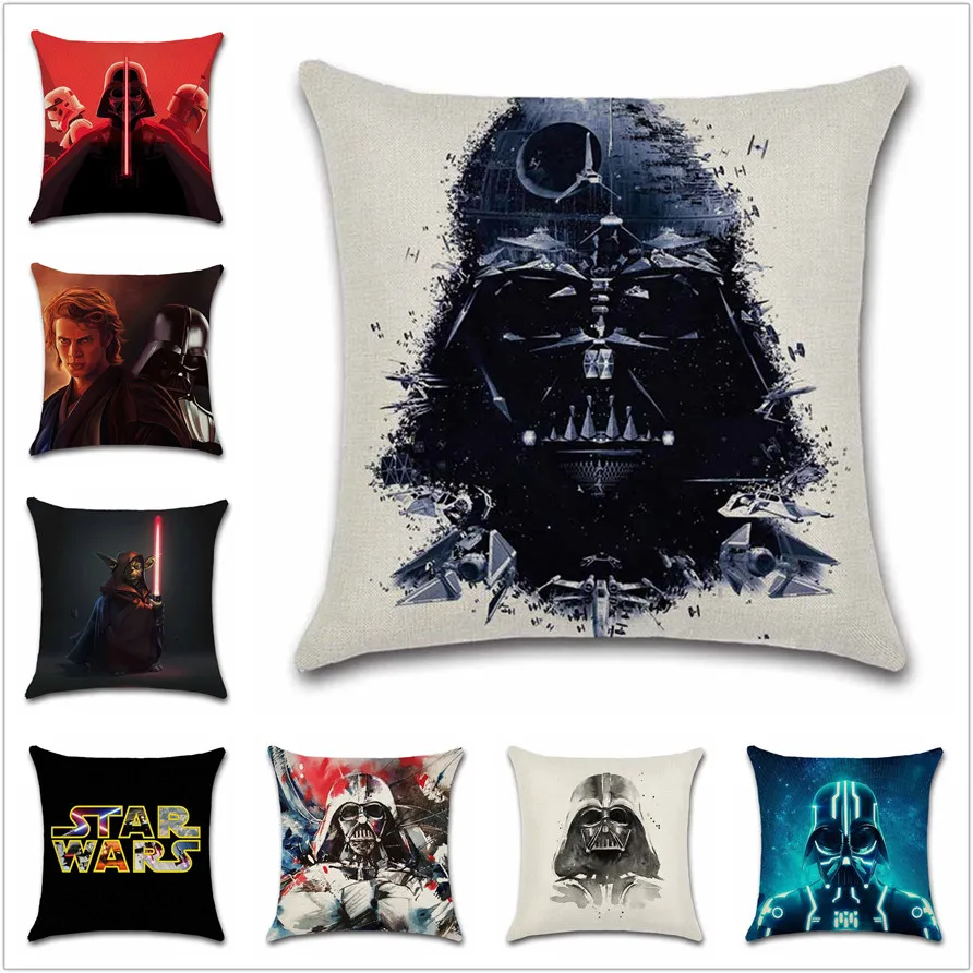 Wars Robot star force Vader cushion cover Cartoon Party Pillow case sofa Chair Decorative for home kids boy bedroom friend gift Wars Robot star force Vader cushion cover Cartoon Party Pillow case sofa Chair Decorative for home kids boy bedroom friend gift