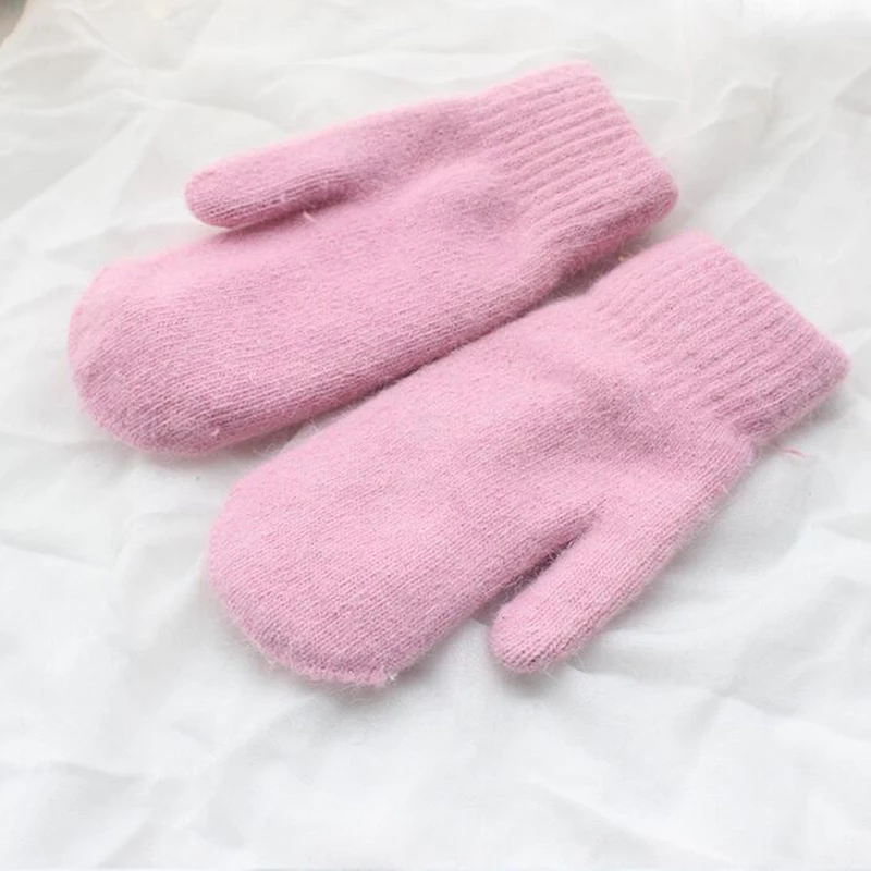 Варежки YSDNCHI женские из кроличьего меха двойные|female gloves|winter glovesfashion gloves |