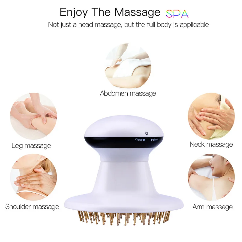 Electric Infrared Massager Stress Relieve Headache Scalp Massage Acupuncture Points Relax Hair Loss Regrowth Brush Slimming 37 Electric Infrared Massager Stress Relieve Headache Scalp Massage Acupuncture Points Relax Hair Loss Regrowth Brush Slimming 37