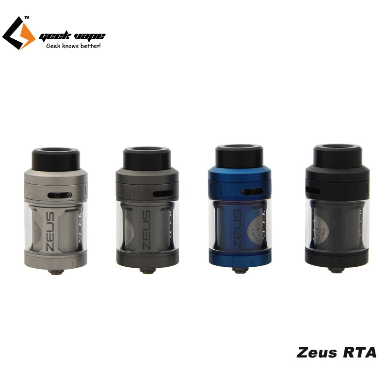 

Original GeekVape Zeus RTA Atomizer 4ML 3D airflow 510 and 810 Drip Tip Tank for E Cigarette Box Mod Vape Like Fuchai