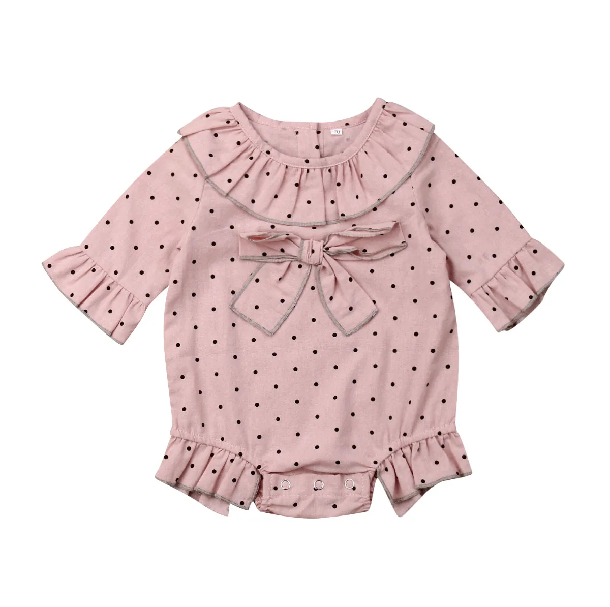 

Newborn Baby Girls Bow Romper Summer Jumpsuit Sunsuit Outfits Clothes