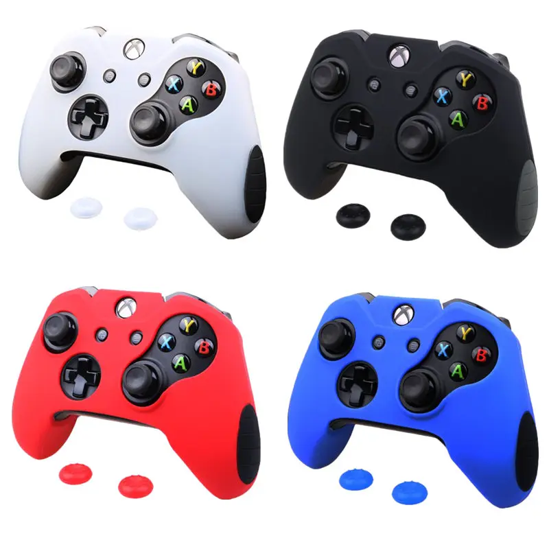 

Thickened Anti-Slip Rubber Silicone Protective Skin Case Cover for Microsoft Xbox One 1 X S Slim Controller Thumb Grips Cover