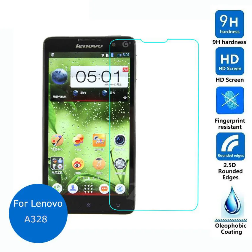 Для Lenovo A328 закаленное стекло для защиты экрана 9h 0 26 мм 2 5 Защитная стеклянная