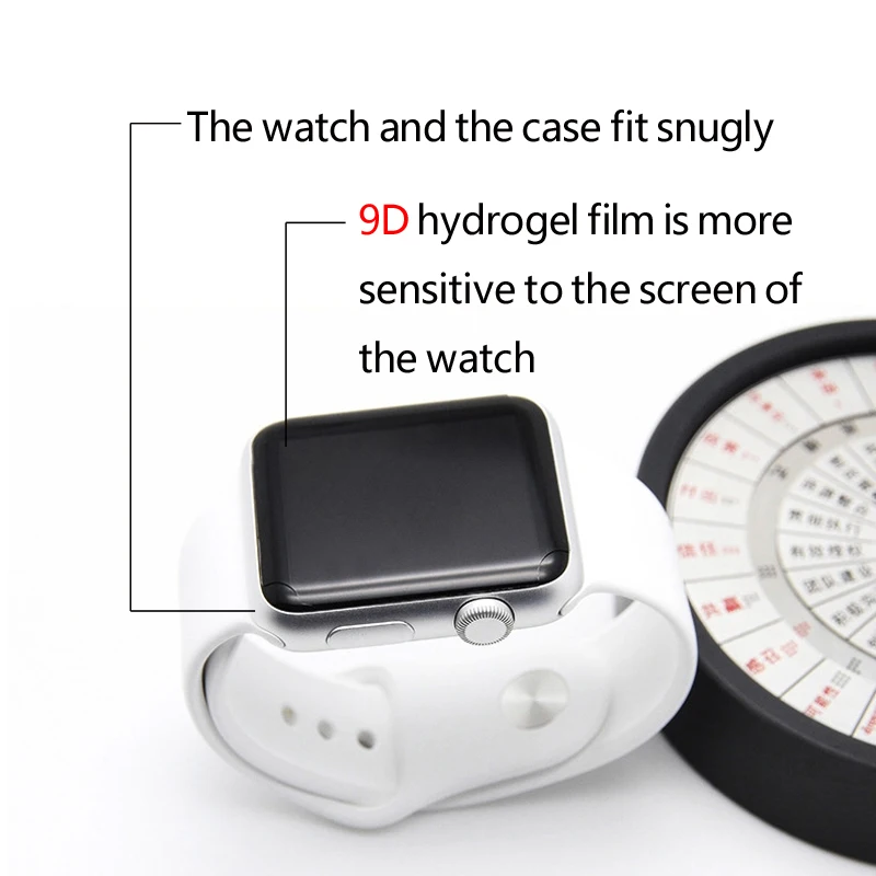  SHELKEE Full Protect Clear Soft TPU Cover for Apple Watch Case 44mm 40mm, iWatch Series 4 Watch case Shell Band