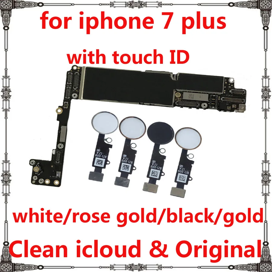 Материнская плата 32 гб 128 256 для iphone 7 plus p с/без touch ID оригинальная заводская