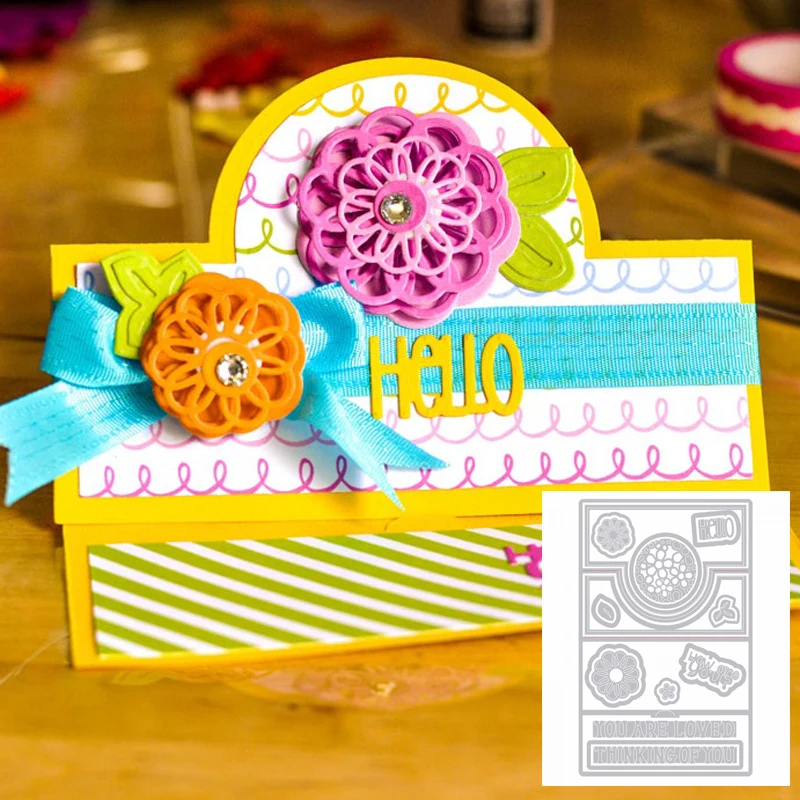 

Julyarts Fancy Frame Flower Word Die Metal Cutting Die For Scrapbooking Stamping Stencils Photo Album Crafts Dies Cut
