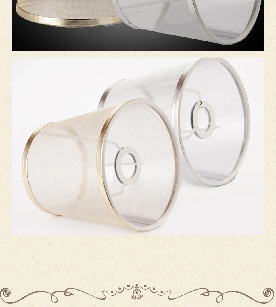 Luminárias de Arte Pano de Lampshell Lâmpada de Luz Abajur para E14 Laingderful Art Deco Sombra Tampa da Gauze Luz Pingente Lâmpada Inwall 5 Capas e sombras p/ luminárias