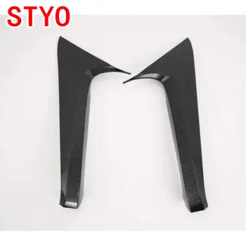 

For Toyota RAV4 RAV 4 2019 2020 Carbon Fiber Exterior Rear Tail Window Spoiler Triangle Molding Cover Trim