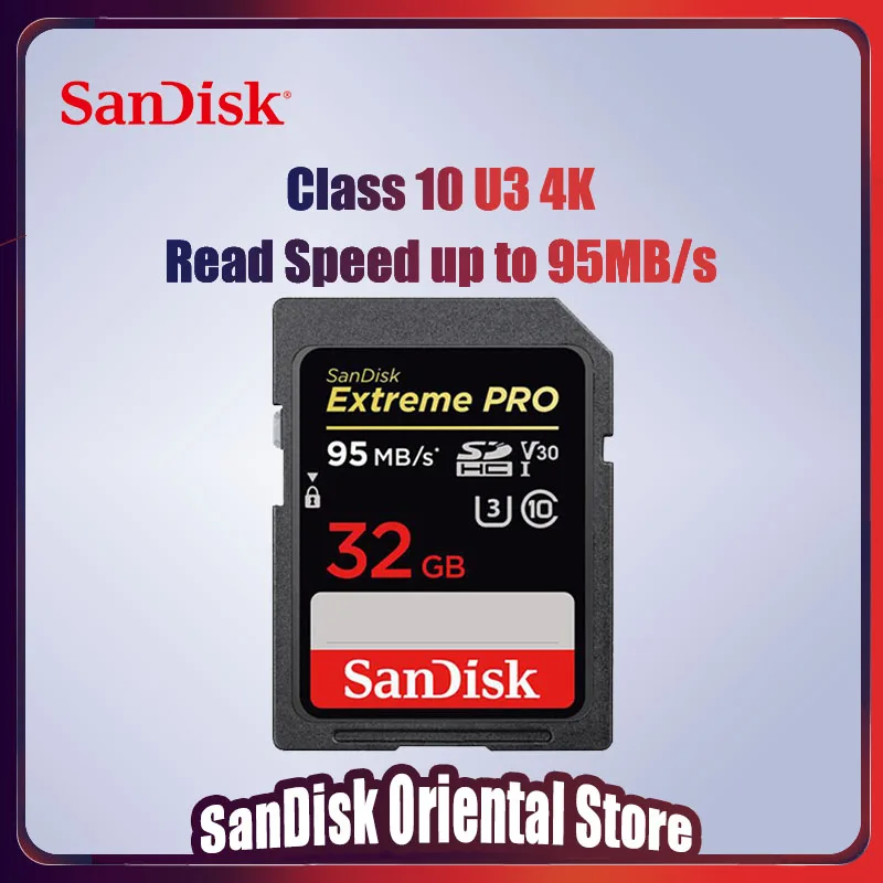 Original SanDisk SD card 32GB Extreme PRO USH II Ultra High Speed carte