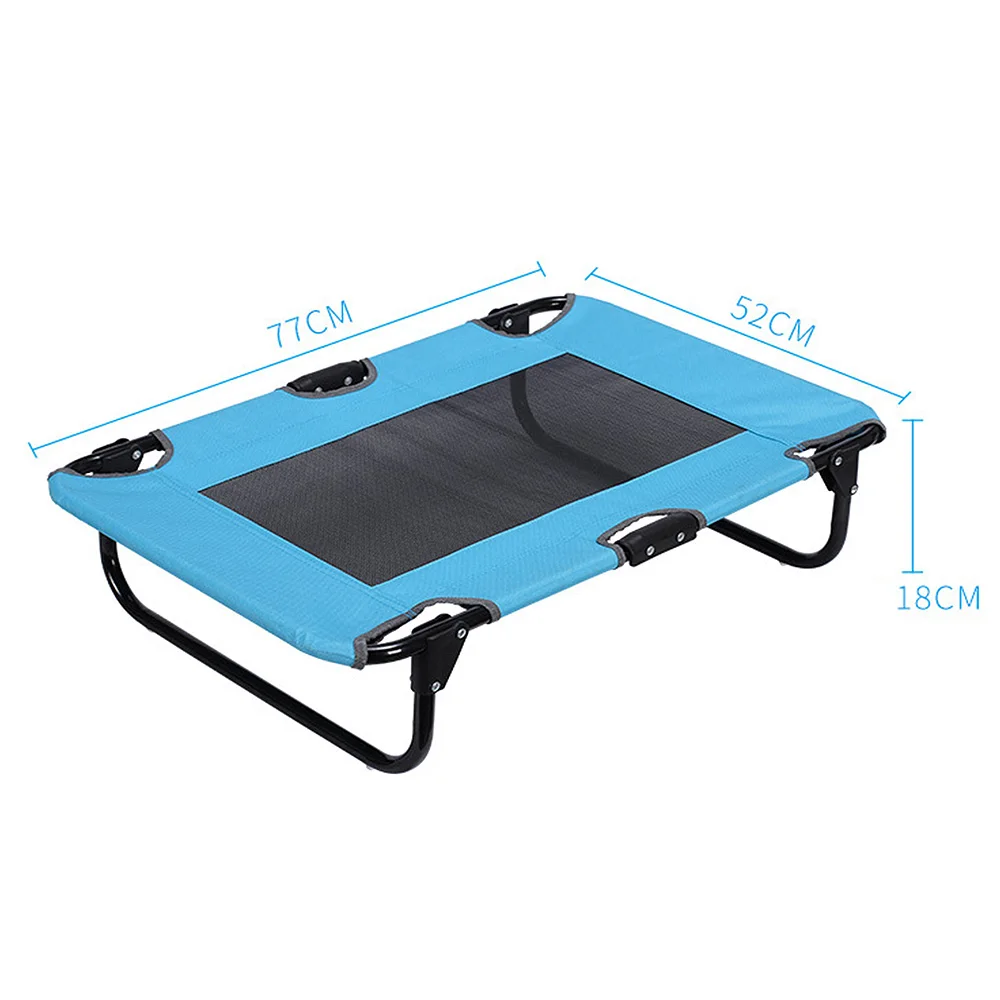 Переносная кровать для собак, уличная летняя охлаждающая кровать для домашних животных, приподнятая кроватка, складная приподнятая кровать для больших собак, для домашних животных, для кемпинга, кровать-коврик