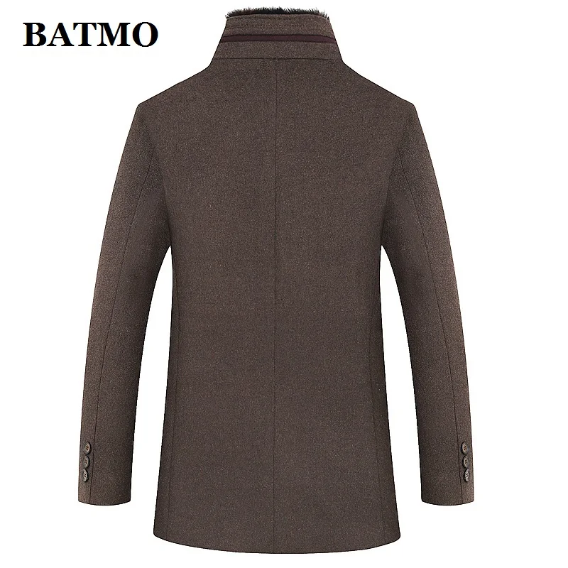 BATMO new arrival winter high quality wool casual trench coat men,men's thicked wool jackets plus-size M-6XL 1658