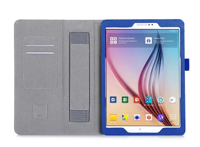Чехол подставка из воловьей кожи с ремешком на руку для Samsung Galaxy Tab S2 9 7 дюйма|for