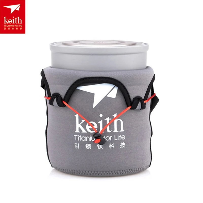 Keith 3 unids/set camping al aire libre Titanium Cajas de almuerzo ultraligero de titanio con tapa ti5378