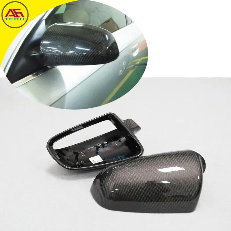 Carbon fiber replacement A4 B7 back look mirror covers rearview mirrors
