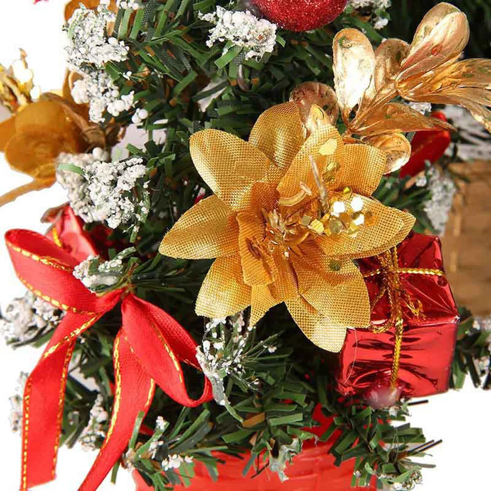 20# Christmas Tree 20cm New Year Table Decoration Artificial Tabletop Mini Xmas Tree Decorations Miniature Tree