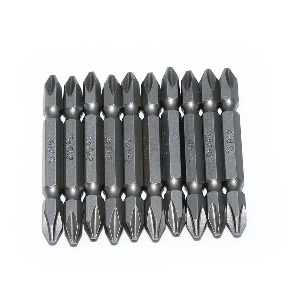10pc PH2 65mm Electric Screwdriver Bits Hex Shank Screwd Alloy