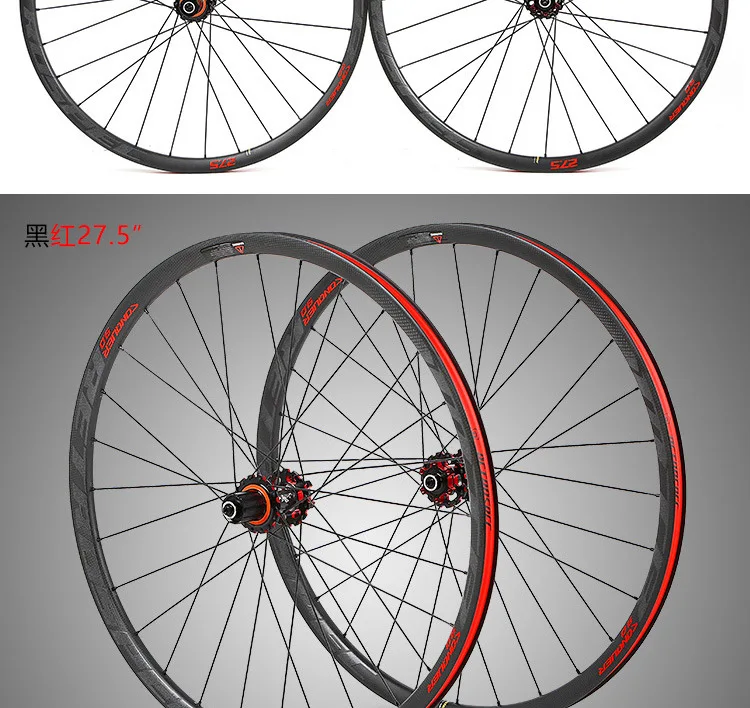 Excellent MEROCA Ultralight carbon fiber rim XC BMX wheels mountain bike wheel 27.5/29inch wheelset quick-release bucket shaf 2