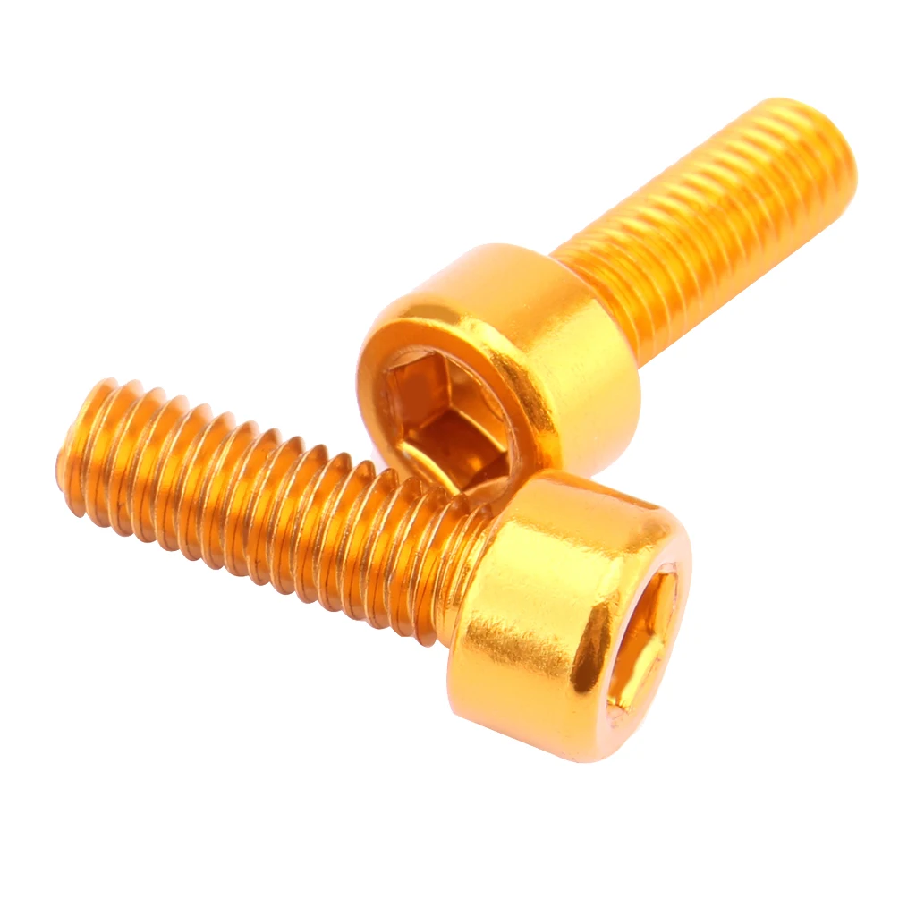 4Pcs Water Bottle Cage Screws Aluminum Alloy Bike Holder Screws Cycling Bicycle Cage Bolts Accessories 