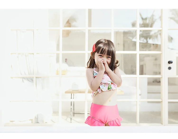 Детский купальный костюм для девочек, коллекция года, детский купальный костюм Купание, костюмы, детская юбка с разрезом, милая одежда принцессы Onihua