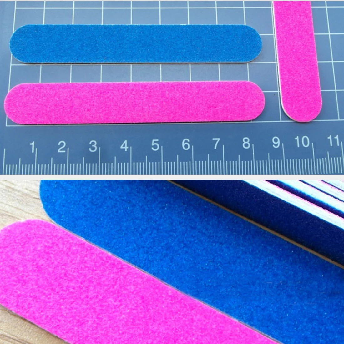 

100pcs Mini Nail Files Nail Art Tools Artificial Nail Sandpaper Disposable Cuticle Remover Buffers Slim Crescent Grit Callus