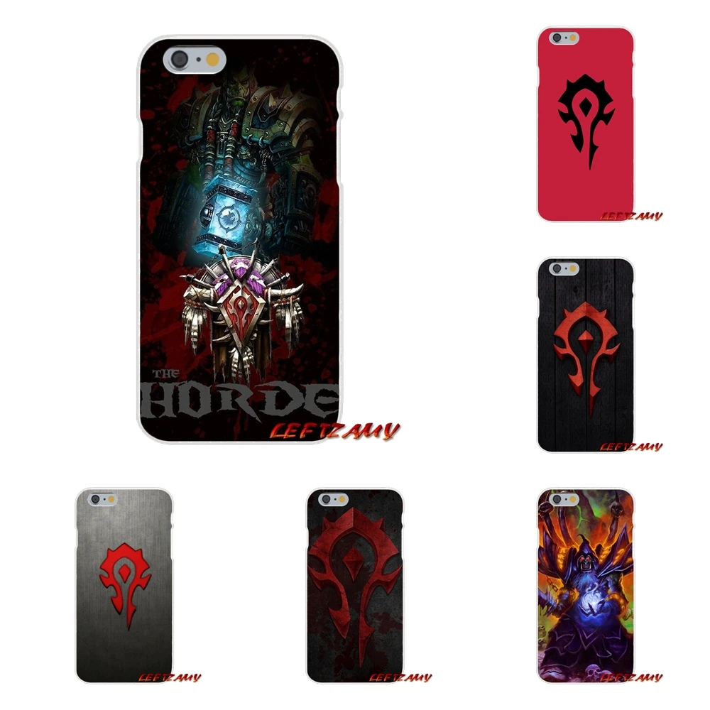 

For Huawei P Smart y6 7 9 prime Mate P10 P20 Lite Pro Plus 2018 2019 WOW World of Warcraft horde logo TPU Transparent Case Cover