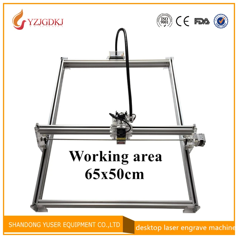 

2500mW Mini desktop DIY Laser engraving engraver cutting machine Laser Etcher CNC print image of 50 X 65 cm Laser Engraver