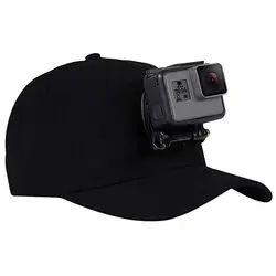 Для Мужчин's Бейсбол Кепки для GoPro экшн-камер держатель шляпа с j-крюк пряжки Крепление для HERO 6/5 черный /5 сеанса/4 сеанса/4/3 +/3/2