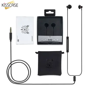 

KISSCASE 3.5MM Wire Earphone With Microphone Stereo Music Gaming Earbuds Volume Control Headste Extra Long Earphones Headphones