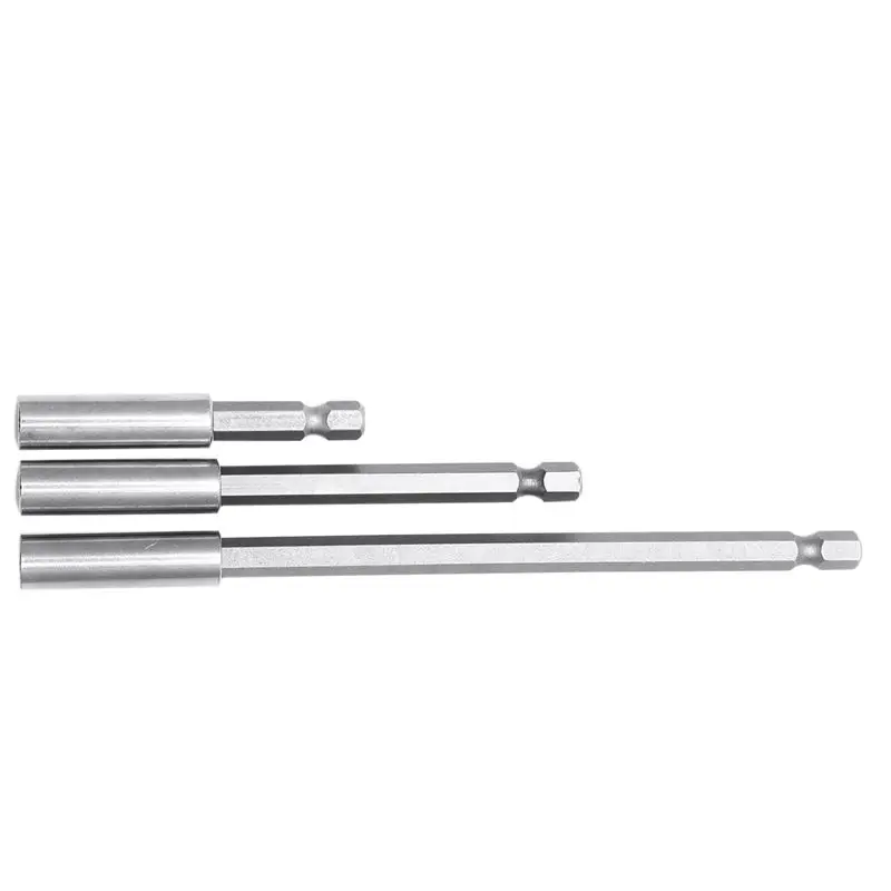 

3Pc 1/4 Hex Quick Release Magnetic Screwdriver 60/100/150mm Extension Bit Holder
