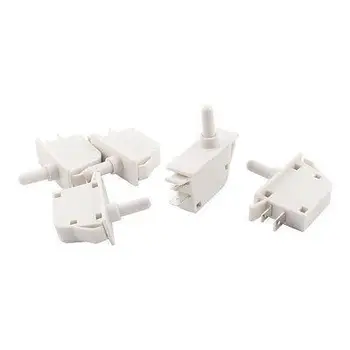 

5 Pcs AC250V 1A SPST NO Momentary White Plastic Refrigerator Door Light Switch