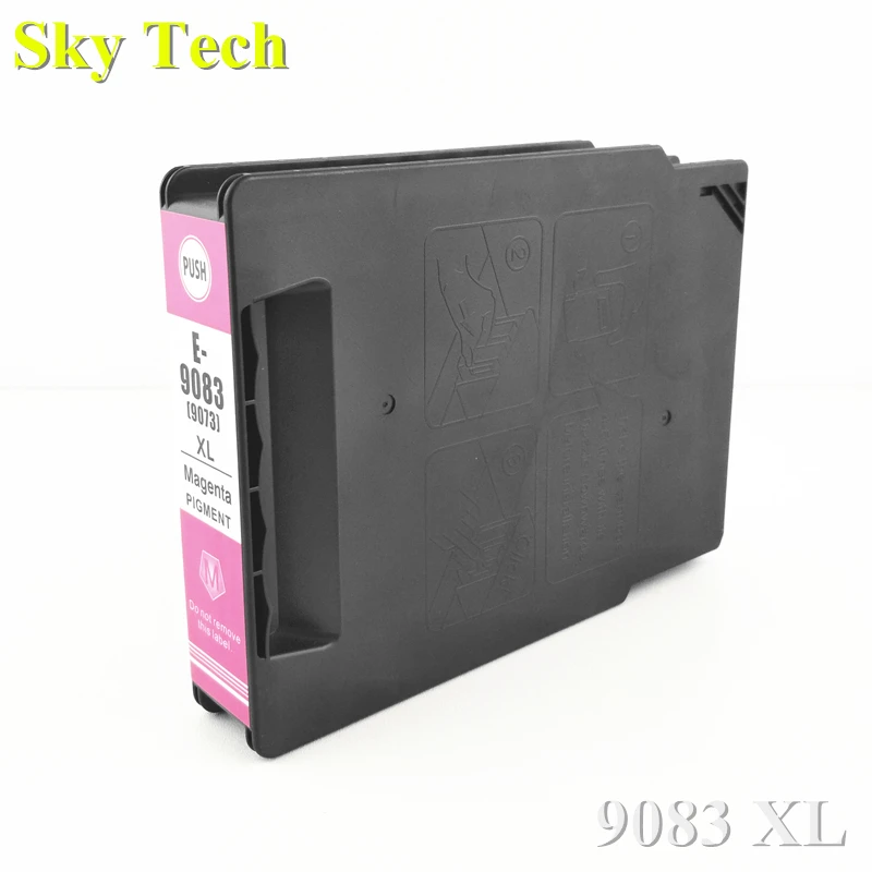 Один пурпурный пигмент Совместимый картридж для T9083/T9073, для Epson WF-6090DW WF-6590DWF принтера