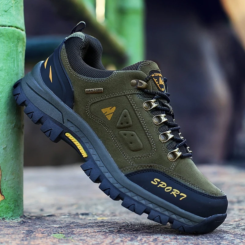 Classtic Style Men's Hiking Boots Outdoor Waterproof Hunting Shoes Male Antiskid Outsole botas trekking mujer Mountain Sneakers