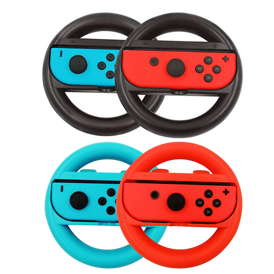 Комплект аксессуаров для Nintendo Switch 17 в 1 4 ручки рулевого колеса и контроллера