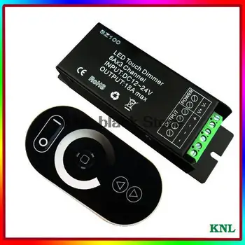 

New led dimmer controller RF touch remote control for led strip lights smd 5050/3528, DC12-24V, free shipping