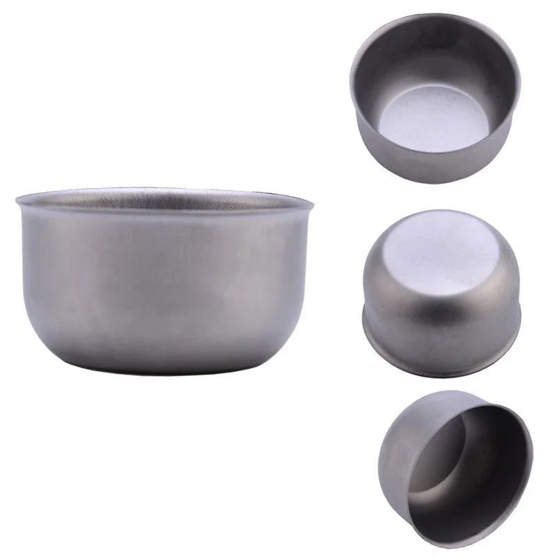 

useful Camping Titanium Water Mug Cup Outdoor Camping Pot Cooking Picnic Round Cup Applicable Handiness Titanium Cup