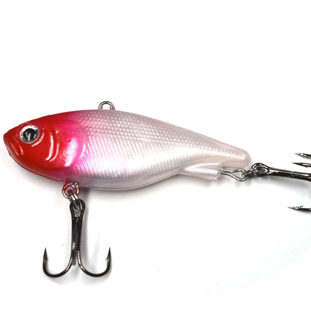 7pcs 45mm 14g Mask Vibe Fishing Lure Soft Plastic Transams Lures Shrimp