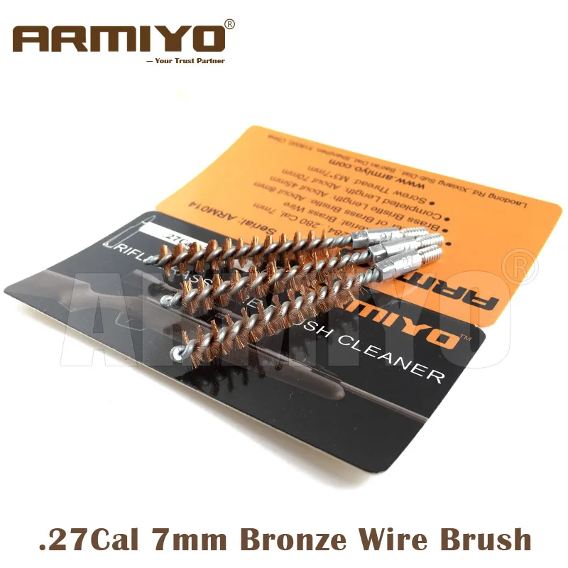 

Armiyo .270Cal 7mm Hunting Rifle Gun Bore Cleaning Kit Barrel Brush Cleaner Shooting Accessories Screw m4 Thread 8-32