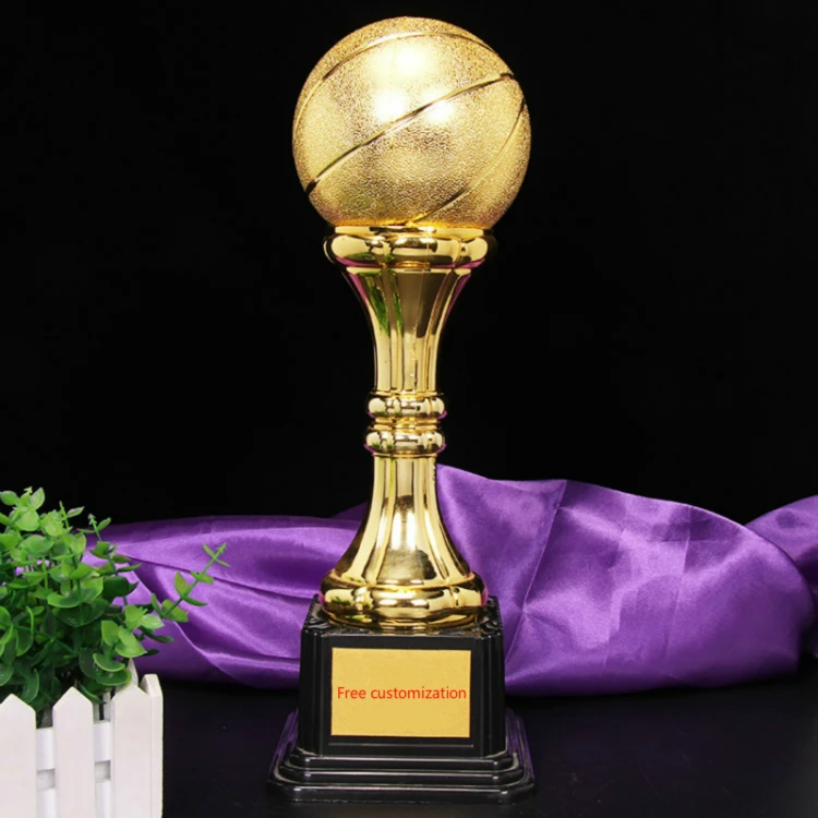 

High End Plastic Trophy Free Customization Basketball Match Sports Souvenir Cup Plastic Champions League Trophy Or Ornaments