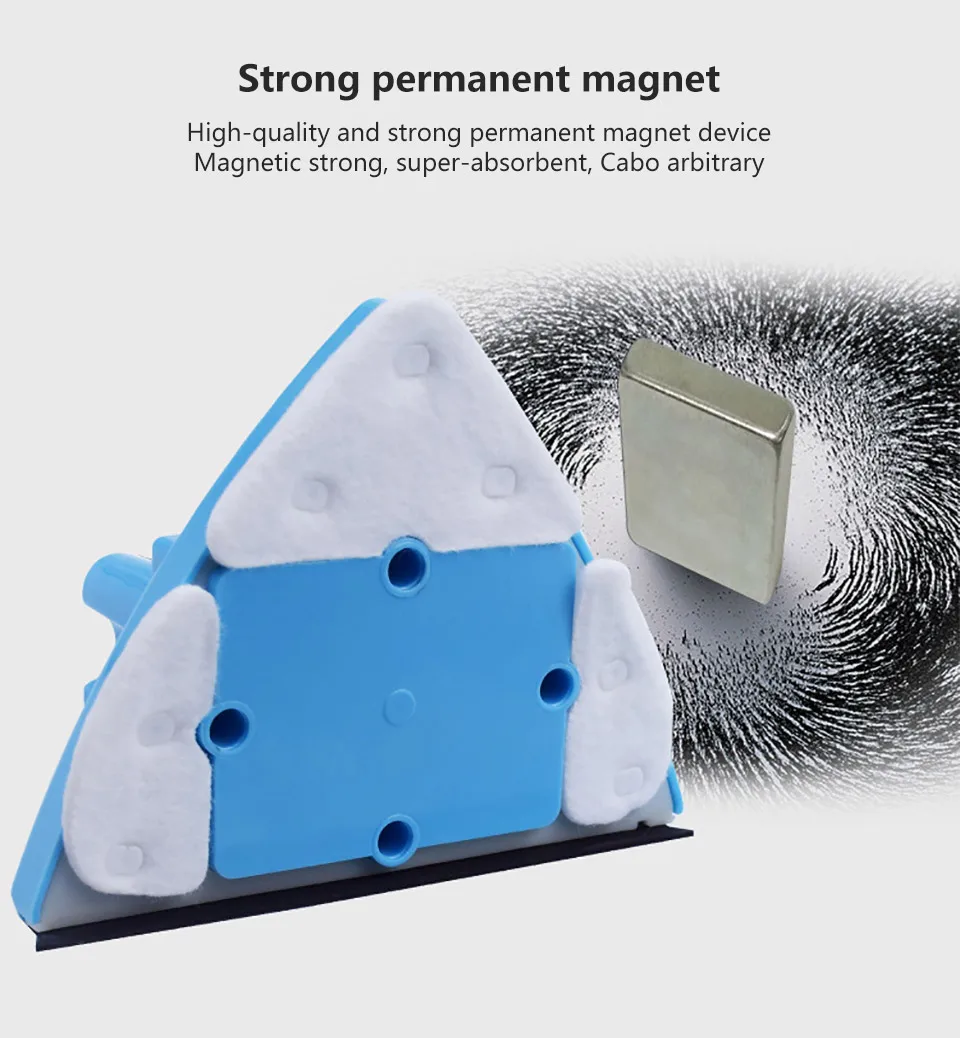НОВАЯ щетка для чистки окон, магнитная щетка для мытья окон, стеклоочиститель, регулируемая Поверхностная щетка, чистки, инструменты для одиночного/двойного стекла