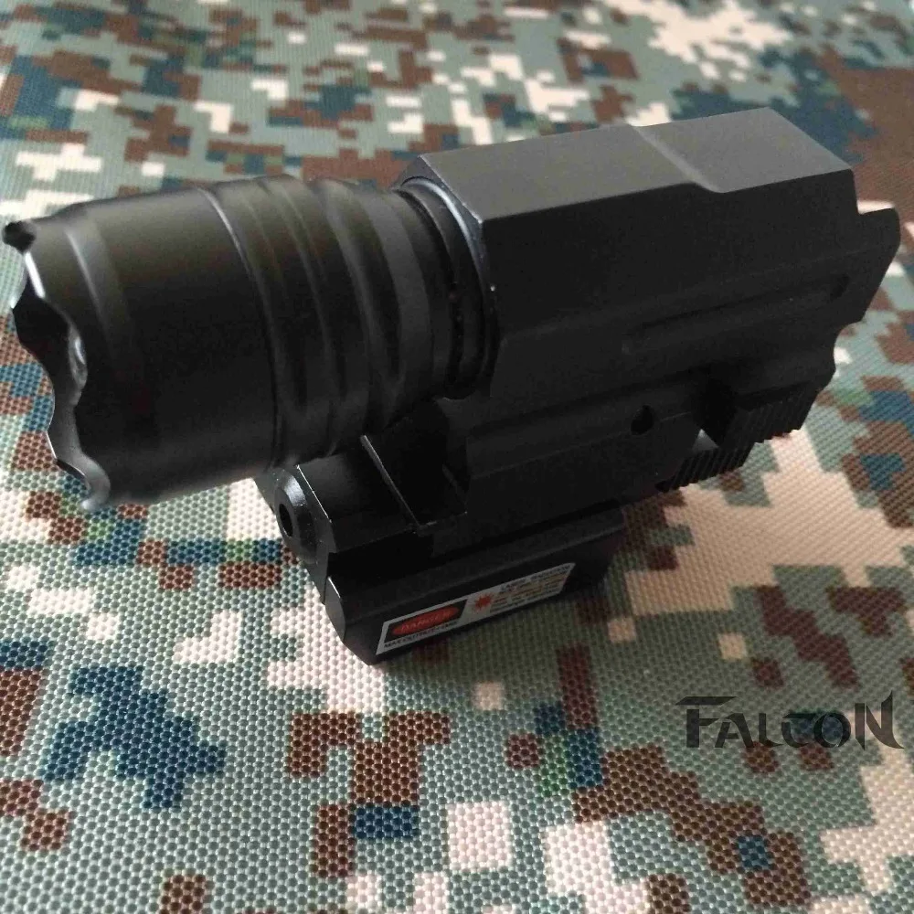 Tactical Red Dot Laser Sight LED Flashlight Combat Hunting Laser for Pistol GL 17 Guns Colt