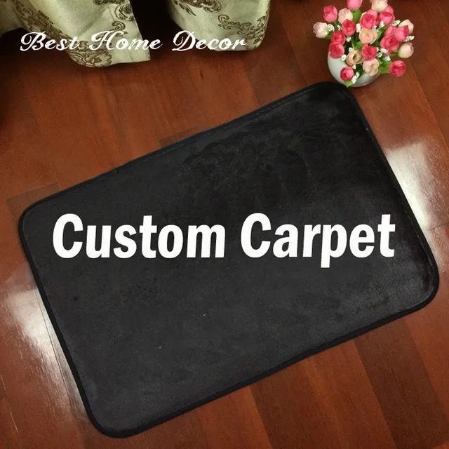 Custom Logo Brand Your Text Photo Carpet Rug Customized Flannel Custom Logo Brand Your Text Photo Carpet Rug Customized Flannel Indoor Outdoor Floor Mat Two