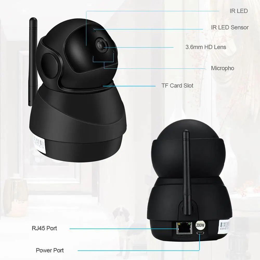 Wifi мини ip-камера HD 1080 P Wifi камера беспроводная домашняя безопасность ip-камера двухсторонняя аудио камера видеонаблюдения с Wifi ночного