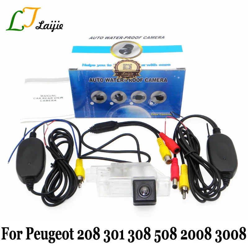 Беспроводная камера заднего вида для Peugeot 208 301 308 508 2008 3008 2012 ~ Present / NTSC PAL HD CCD