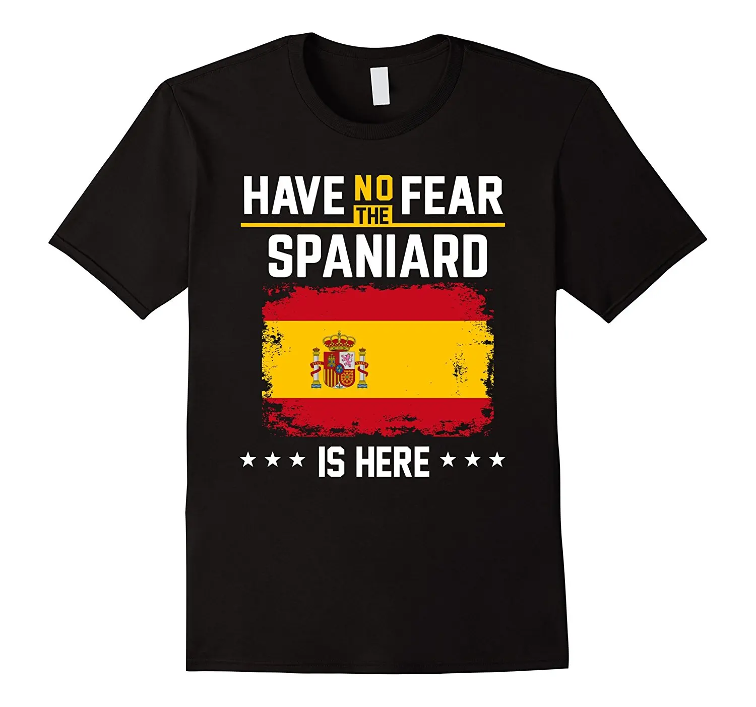 Новая летняя крутая футболка с испанским флагом Винтажная надписью Have No Fear