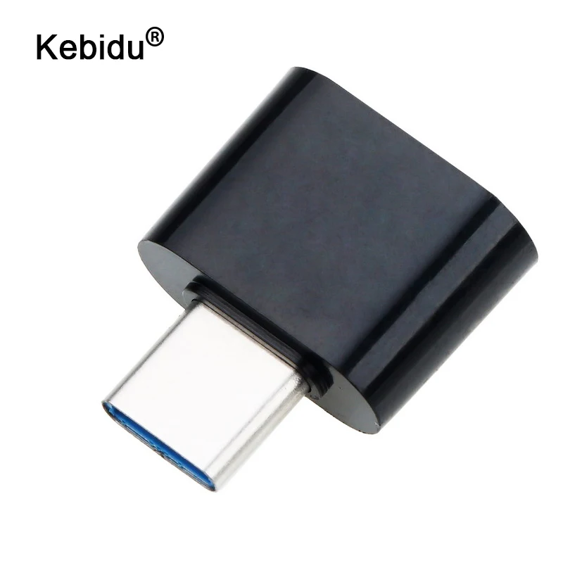 

kebidu USB Female to Type C Male Converter Charger OTG Adapter 2 in 1 for Android Phones USB 3.0 Type-C Converter For MacBook