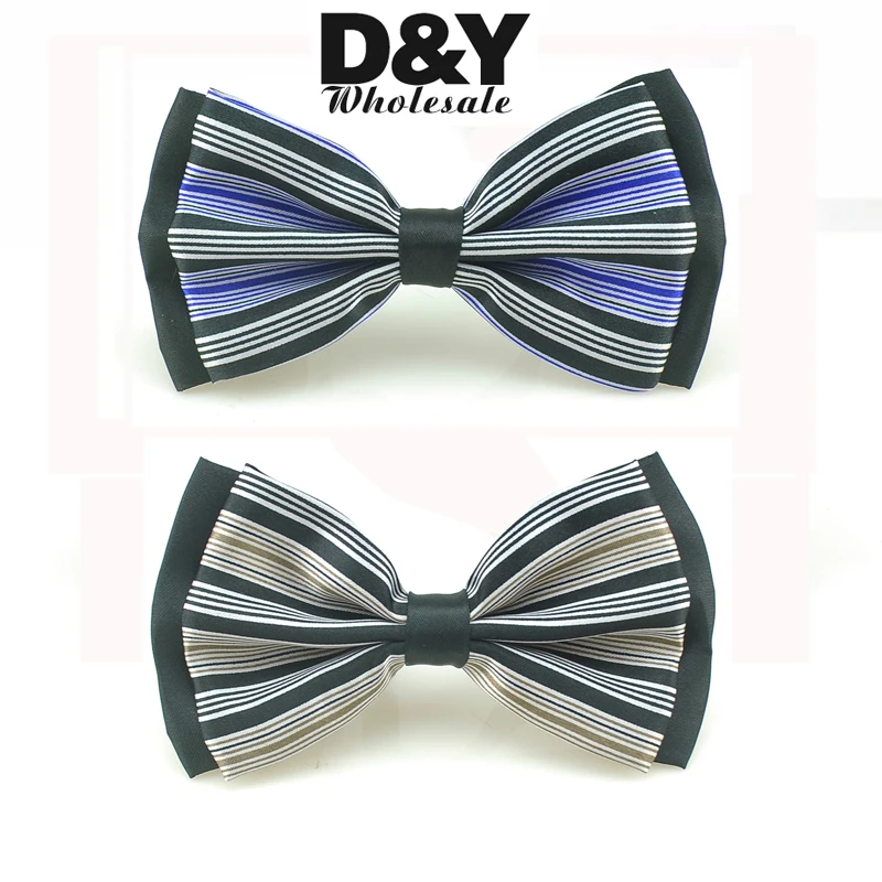 

Bow tie for Men Women Unisex "Striped" pattern Tuxedo Formal Dress Bowtie Butterfly Knot Cravat Party Wedding Gift 2020 New Good